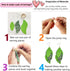AOUXSEEM 181 Pcs Leaf Faux Leather Earrings Making Kit for Beginner, Contains 60 Pre Cut Lightweight Glitter Printed Synthetic Fabric Pieces and H...