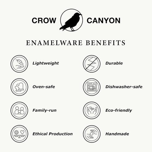 Crow Canyon Home Enamelware Mug, 12 ounce, Vintage White/Blue (Single)...