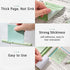Green Lined Sticky Notes Set, 240 Sheets Pastel Sticky Note Pads, Self-Stick Index Tabs Cute Memo Notepads for School, Office and Home...