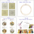 Bonroy 4 Sets Embroidery Kit for Beginners Art Craft Handy Sewing Include Embroidery Clothes with Pattern, Hoops, Instructions,Color Threads Needl...
