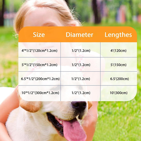 Heavy Duty Dog Leash with Soft Padded Handle 4/5/6.5/10FT Reflective Rope Dog Leash Comfortable Design Metal Carabiner Clip for Small Medium Large...
