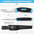 Mossy Oak Fishing Knife & Bait Knife, 4" Fish Fillet Knife with Protective Sheath, Razor Sharp 5Cr15MoV Stainless Steel Blade, Ergonomic Non-Slip ...