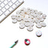 60PCS White Genuine Mother of Pearl Buttons Set, Natural Shell Buttons for DIY Sewing Crafts, Clothes, Blazer, Shirts, Suits (12.5mm/15mm/18mm/20m...