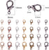 YAKA 350pcs 1 Box 7 Colors Alloy Lobster Clasp DIY Jewelry Bracelet Necklace Making Fastener Hooks (14x8mm)...