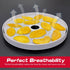 GUCUJI Pack of 5 Premium Non stick Round Silicone Dehydrator Sheets For Fruit Dryer Mesh...