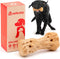 Dog Chew Toys Pine Wood and Nylon Tough Dog Toys for Aggressive Chewers Real Bacon Indestructible Dog Toys to Keep Them Busy...