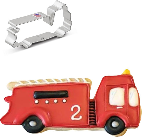 Ann Clark Cookie Cutters Firetruck Cookie Cutter 5" Made in USA...