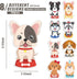 16 Pads Dog Sticky Notes Cute Puppy Party Favors Note Pads Self-Stick Cartoon Sticky Note Pad Dog Theme Post It Notes for Dog Theme Party School O...