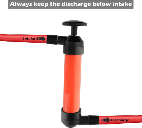 Multi-Purpose Siphon Transfer Pump Kit, with Dipstick Tube | Fluid Fuel Extractor Suction Tool for Oil, Gasoline, Water, Liquids & Air...