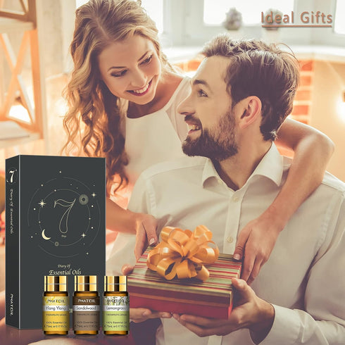 Essential Oils Gift Set 15 x 5ml, Pure Essential Oil Aromatherapy Oil for Skin Care, Hair Care, Bath, Ideal for Humidifier, Diffuser, Relax...