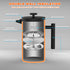French Press Coffee Maker?12OZ Double Wall Vacuum Insulated 304 Stainless Steel for Home, Camping and Office...