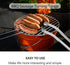 BBQ Sausage Cooking Rotating Tongs, Tongs for Grilling, Tongs for Cooking, Flip Bacon Steak Meat Sausage Vegetables BBQ Tongs, Cooking Tongs Stain...