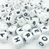 Silicone Alphabet Cube Beads 78pc DIY Jewelry Bulk Silicone Beads Craft Supply Loose Beading Supply...