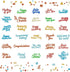 30 pcs Holiday Blessings Die Cuts, lyfLux Die Cuts for Card Making, Holiday Blessings, Good Luck, Words of Thanks, Make a Wish, Words of Welcome, ...