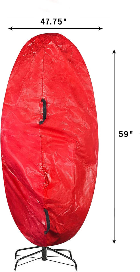 Elf Stor Premium Christmas Tree Cover Holiday Red Medium Size for For 6 Ft Tree...
