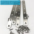 4 Pack Flat Straight Bracket Mending Plate for Wood Stainless Steel Straight Brackets 195mm / 7.7" Wood Brace with Screws...