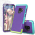 Jeylly S9 Case, Galaxy S9 Case with 2 Pack HD Soft Screen Protector, Contrasting Colors Ultra Slim One-Piece Anti-Slip Rugged Soft TPU Bumper Shoc...