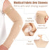 Sosation 3 Pairs Lymphedema Compression Arm Sleeve Full Arm Support Graduated Compression Arm Brace Pain Relief Arthritis(Beige, XL)...
