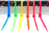 Secure 8 Inch Fluorescent Pink 50 lb Standard Nylon Cable Tie - 100 Pack...