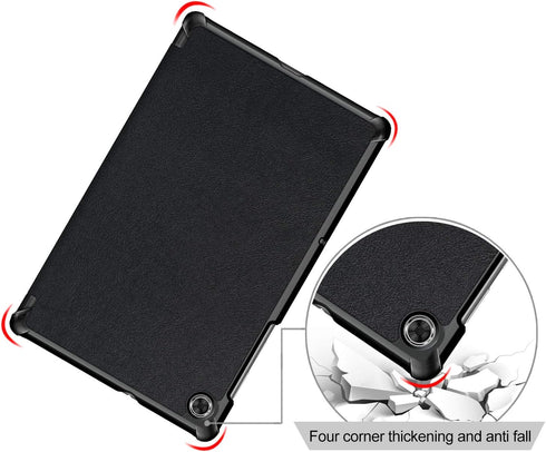 Case for Lenovo Tab M10 HD (2nd Gen), Folding Folio Ultra-Thin Smart PU Leather Stand Case Cover for Lenovo Tab M10 HD Gen 2 TB-X306F / TB-X306X (...
