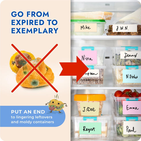 Office Refrigerator Etiquette Guide - Magnetic Signs for Refrigerator to Promote Respectful Behavior - Cute Office Supplies & Office Accessories -...