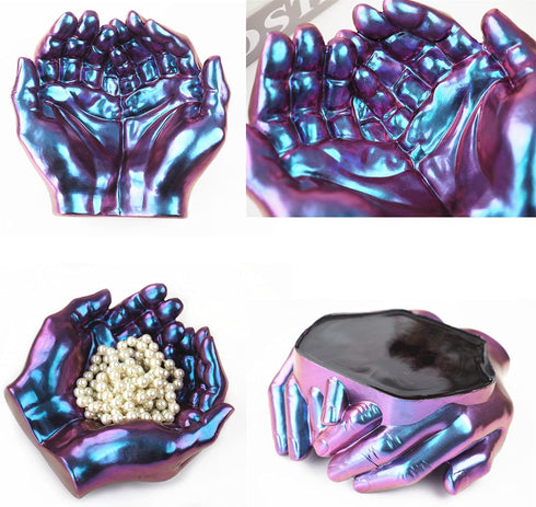 Actvty Hand Mold for Resin, Hand Shape Tray Silicone Mold for Epoxy Casting, DIY Jewelry Storage Dish, Candle Holder, Succulent Pot, Home Decor Cr...