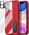 AICase for iPhone 11 Case Built-in Kickstand with Glass Screen Protector+Camera Lens,Heavy Duty Drop Protection Full Body Rugged Shockproof Milita...