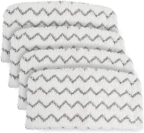4 PCS Replacement Pads Accessory for Shark Steam Mop S1000, S1000A, S1000C, S1000WM, S1001C, S2001 Dirt Grip Pads, Microfiber Washable & Reusable...