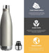 MEWAY 17oz Sport Water Bottle Vacuum Insulated Stainless Steel Leak-Proof Double Wall Cola Shape Water Bottle,Keep Drinks Hot & Cold(Cold Gray,1 P...