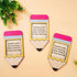 Teacher Appreciation Pencil Sticky Note Dispensers Holders Pencil Shaped Sticky Note Wooden Organizers for Home Office Back to School Party Gift S...