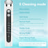 Tooth Polisher with 5 Replacement Heads and Clean Mode, Tooth Polisher Electric Professional USB Charging, IPX6 Waterproof for Adults & Kids White...
