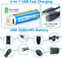 Henreepow 1.5V AA Lithium Rechargeable Batteries, High Capacity 2600mWh(1700mAh) Double A Lithium ion Rechargeable Battery, 1200 Cycles with 4 in ...