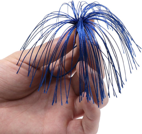 VAPKER 100 Pieces Blue Tassels 13cm/5-Inch Silky Handmade Soft Tassels Floss Bookmark Tassels with 2-Inch Cord Loop for Jewelry Making, DIY Projec...