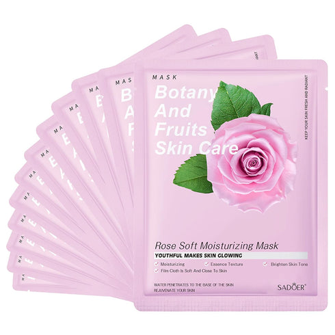 Jakuva 12PCS Deeply Moisturizing Facial Masks,Collagen Face Mask Facial Patches for Anti-Aging,Anti Wrinkle & Face Skincare,Firm Skin Softening Fa...
