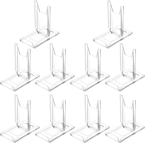10 Sets Adjustable for angle Acrylic Display Stand for Plate, purses,clutch bags,Pictures, Platter, Book, tableware and stationary,gameboy handhel...