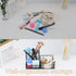 Mesh Pen Holder Office Stationery Storage Box Desk Accessories Storage Bins for Memo Folder Office Supplies Student Desktop or Closet Organizers a...