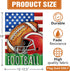 Fall Football Decorative Garden Flag, Autumn America Sports Game Day Yard Outside Home Decorations, Stars Stripes Seasonal Burlap Outdoor Small De...