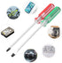 Magnetic Screwdriver Set 2 PCS, 5 Inch Steel Shaft Magnetic 5mm Phillips and Flat Head Tips Screwdriver for Computer Repairing, Automobile Tools a...