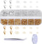 880pcs Open Jump Rings with Lobster Clasps and Tweezers, 4 Sizes Jump Rings Jewelry Findings Kit for Jewelry Repair Keychains and Necklace Making ...