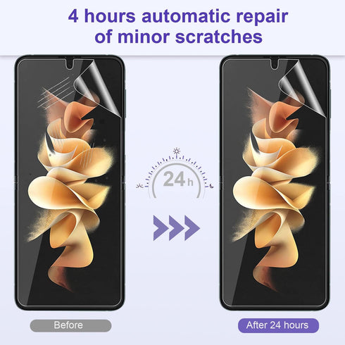 UEEBAI for Samsung Galaxy Z Flip 5 5G Privacy Screen Protector, 2 Pack 9H Hardness Anti Spy Private Tempered Glass Film Bubble Free Film Case Frie...