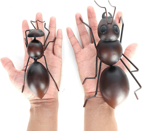 Tooarts Metal Yard Art Ant Garden Decor Indoor Outdoor Insect Tree Porch Patio Sculpture Black...
