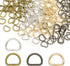 200 Pieces Metal D Ring Buckles D-Ring Loop Clasp Hook for Hardware Bags Ring Hand DIY Accessories...