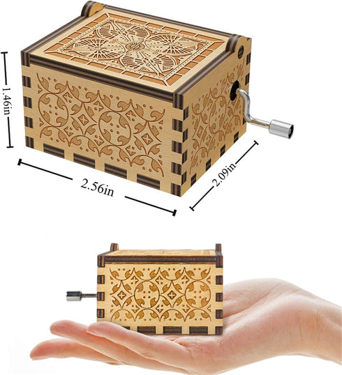 Sunflower Wooden Engraved Colorful Music Box You are My Sunshine Laser Wood Musical Box Gifts from Mom to Daughter for Birthday/Christmas/Valentin...