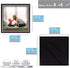 Golden State Art 8x8 Picture Frame - Wall Display or Tabletop Display Pictures - Real Glass, Displaying Family Photos, Landscape Photos, Artwork -...