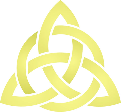 Celtic Trinity Knot Stencil, 6.5 x 6 inch (L) - Geometric Knotwork Sacred Symbol Stencils for Painting Cards...