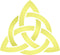 Celtic Trinity Knot Stencil, 6.5 x 6 inch (L) - Geometric Knotwork Sacred Symbol Stencils for Painting Cards...
