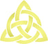 Celtic Trinity Knot Stencil, 6.5 x 6 inch (L) - Geometric Knotwork Sacred Symbol Stencils for Painting Cards...