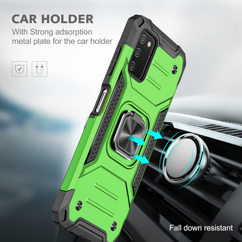 HNHYGETE Samsung Galaxy A03s Case, Samsung A03s Case, with HD Screen Protector, 360°Military Grade Rotatable Kickstand (Heavy Duty) Shockproof Pro...