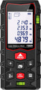 Laser Measure 196ft, Charcity Laser Distance Meter 60M(M/in/F) with 2 Bubble Levels, Mute Function IP54 Waterproof Large LCD Backlit, for Pythagor...