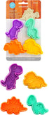 R&M Dinosaur Cookie Stamper, Baby Dinosaur Stamper, T-Rex, Stegosaurus, Triceratops, Brontosaurus, 2 Inch, 4 Piece Set, Assorted Colors...
